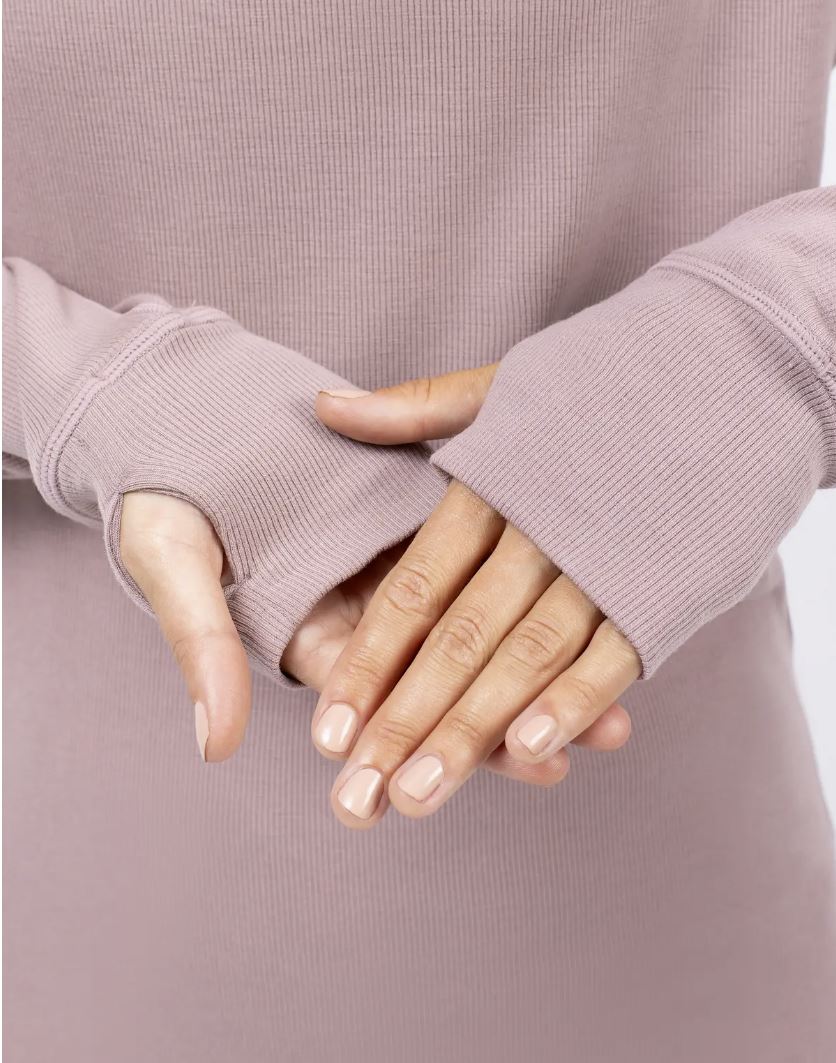 Eivy Icecold Wool Gaiter Rib Top Faded Woodrose