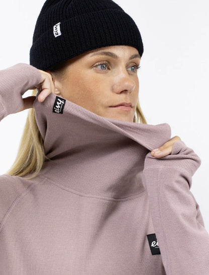 Eivy Icecold Wool Gaiter Rib Top Faded Woodrose