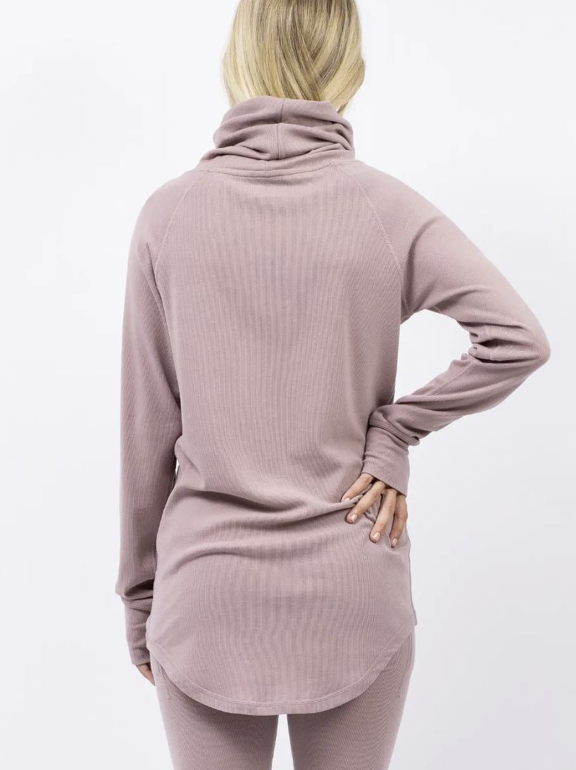 Eivy Icecold Wool Gaiter Rib Top Faded Woodrose