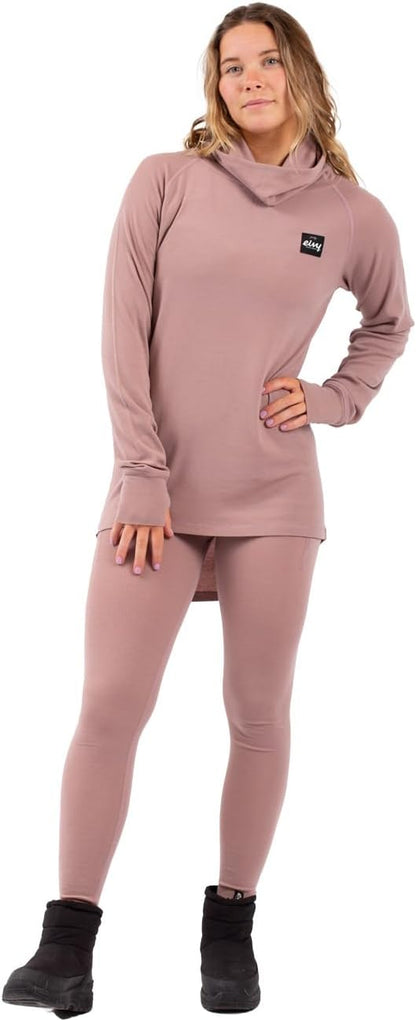 Eivy Icecold Wool Gaiter Rib Top Faded Woodrose