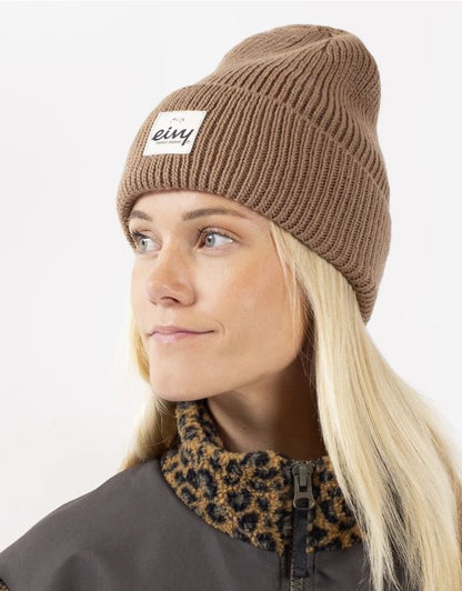 Eivy Easter Rib Wool Beanie Faded Coffee
