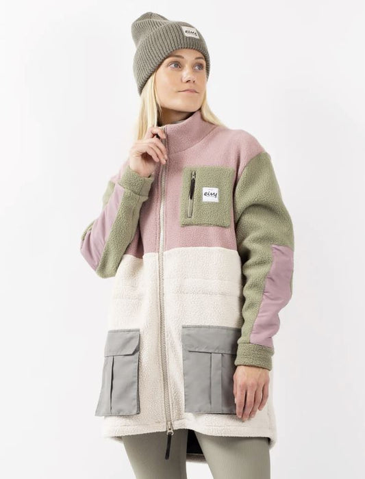 Eivy Field Sherpa Jacket Faded Blocks