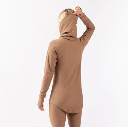 Eivy Icecold Gaiter Rib Top Faded Coffee