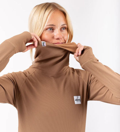 Eivy Icecold Gaiter Rib Top Faded Coffee