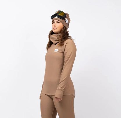Eivy Icecold Gaiter Rib Top Faded Coffee
