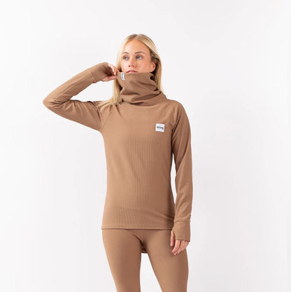 Eivy Icecold Gaiter Rib Top Faded Coffee