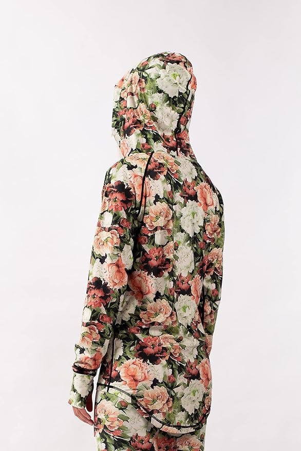 Eivy Icecold Zip Hood Top Autumn Bloom Damen Blumenmuster