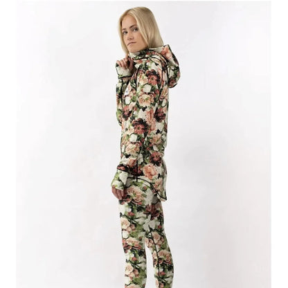 Eivy Icecold Zip Hood Top Autumn Bloom Damen Blumenmuster