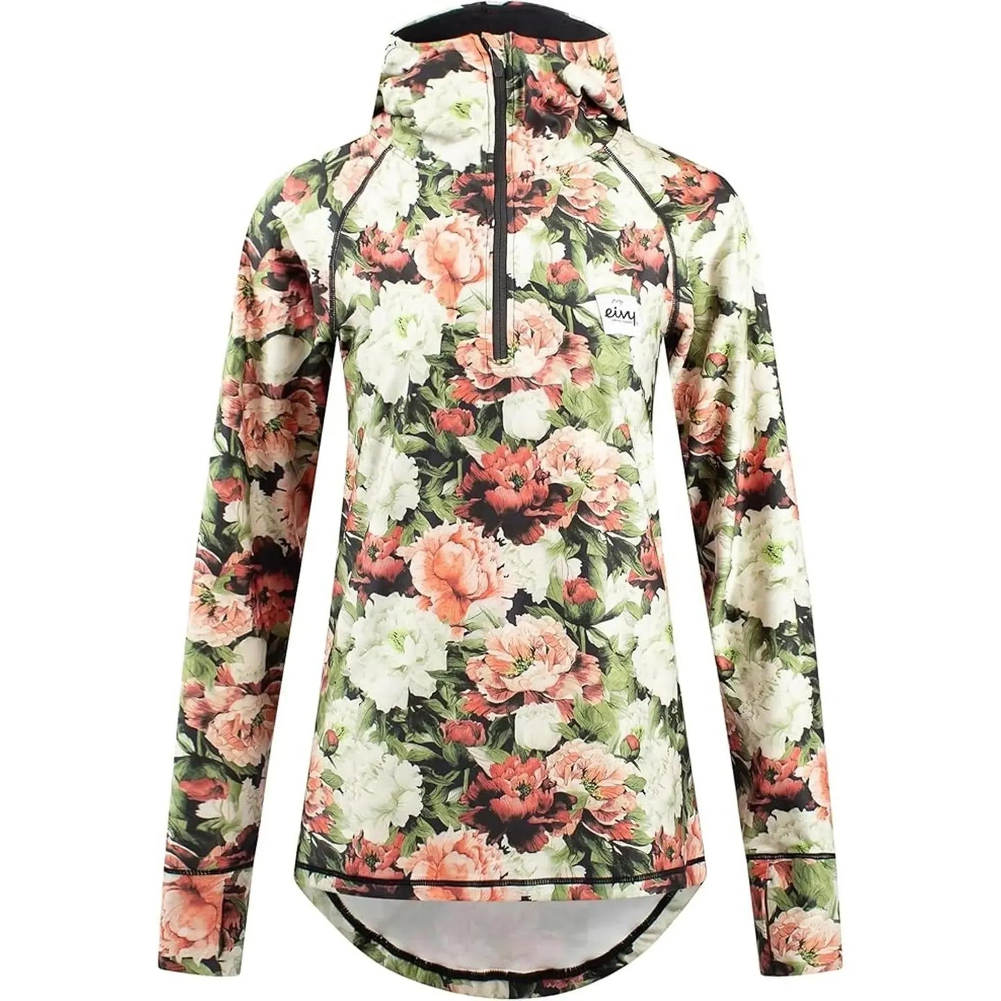 Eivy Icecold Zip Hood Top Autumn Bloom Damen Blumenmuster