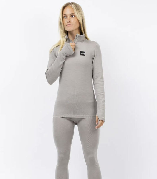 Eivy Journey Wool Rib Top Faded Oak