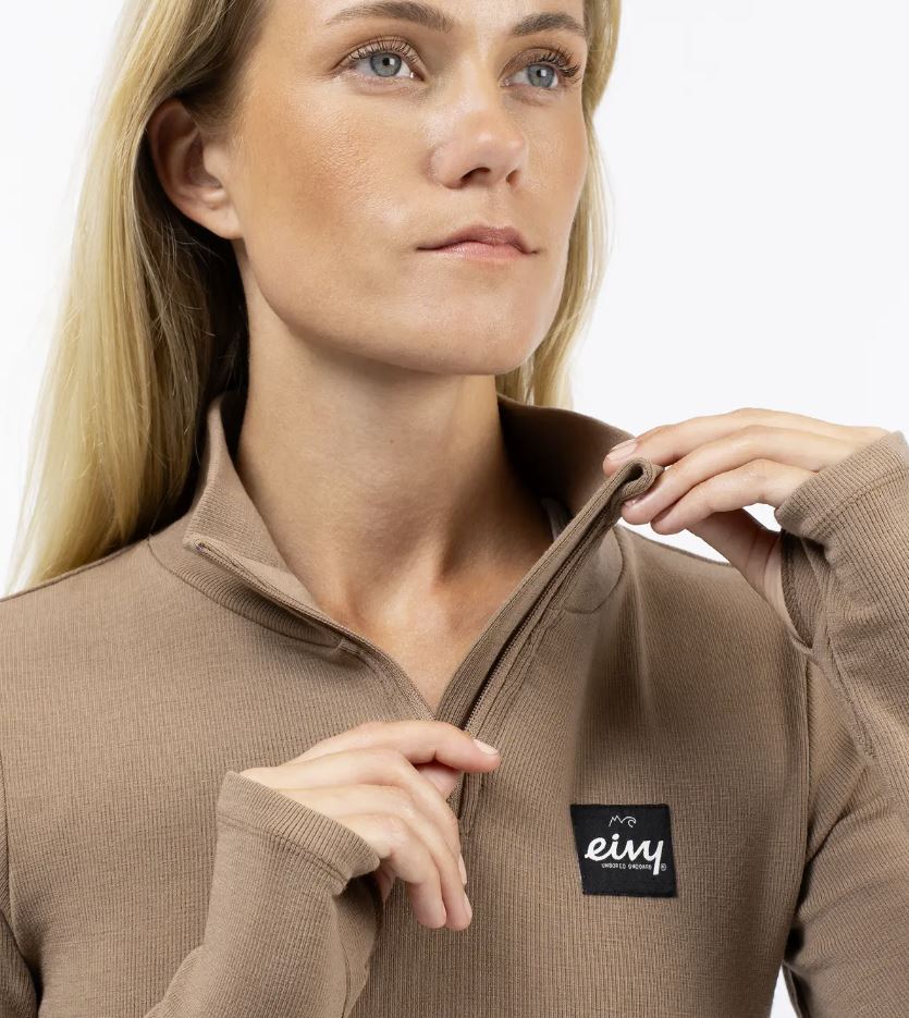 Eivy Journey Wool Rib Top Faded Coffee