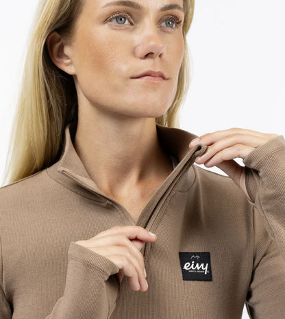 Eivy Journey Wool Rib Top Faded Coffee