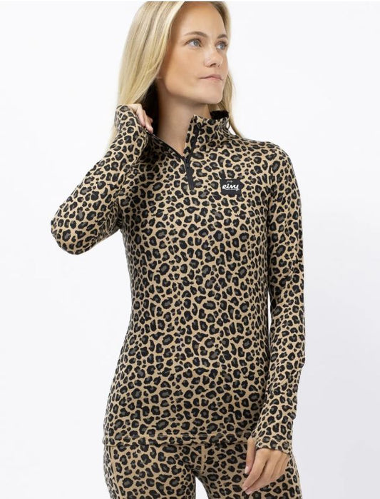Eivy Journey Wool Top Leopard