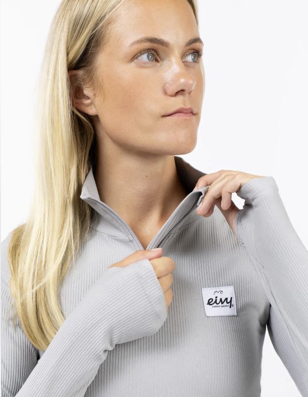 Eivy Journey Rib Top Grey Melange  Damen-Baselayer-Shirt