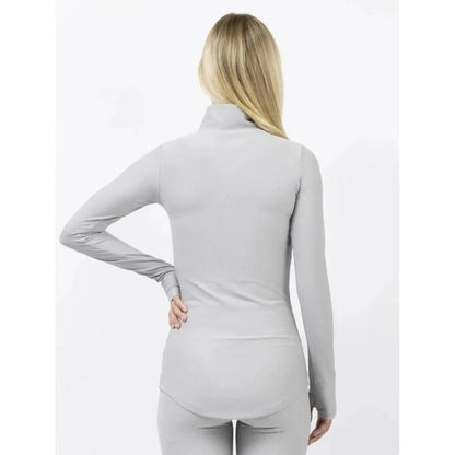 Eivy Journey Rib Top Grey Melange  Damen-Baselayer-Shirt