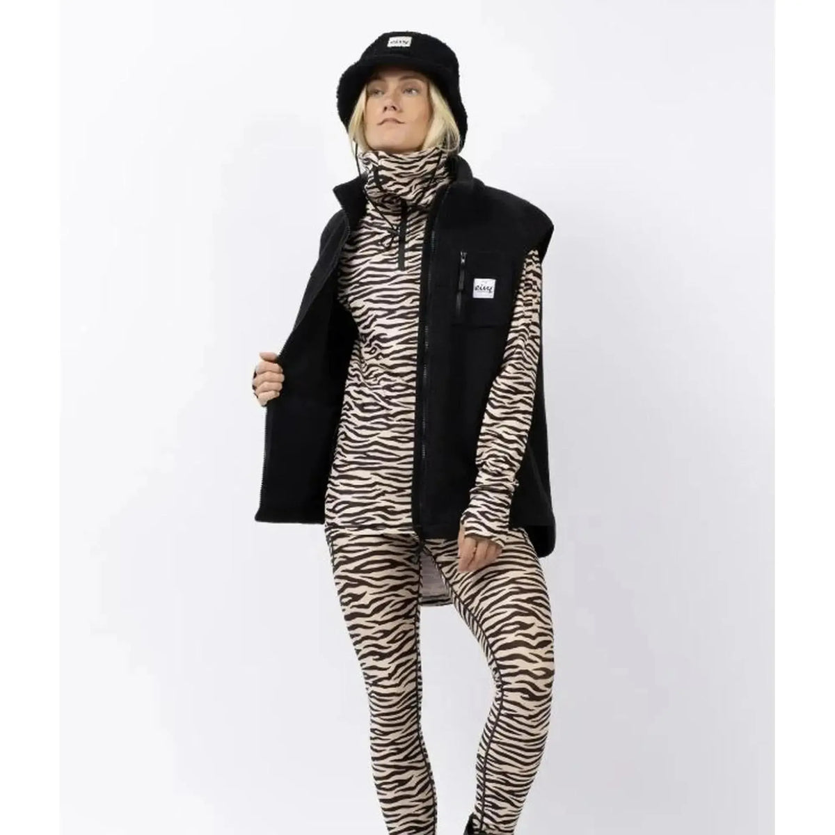 Eivy Lumberjackie Sherpa Vest Black Fleeceweste weiches Sherpa-Vlies-Nitrobags-Shop