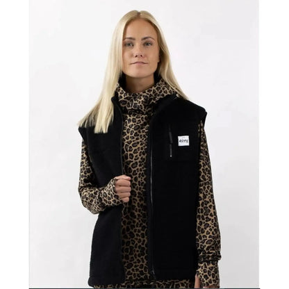 Eivy Lumberjackie Sherpa Vest Black Fleeceweste weiches Sherpa-Vlies-Nitrobags-Shop