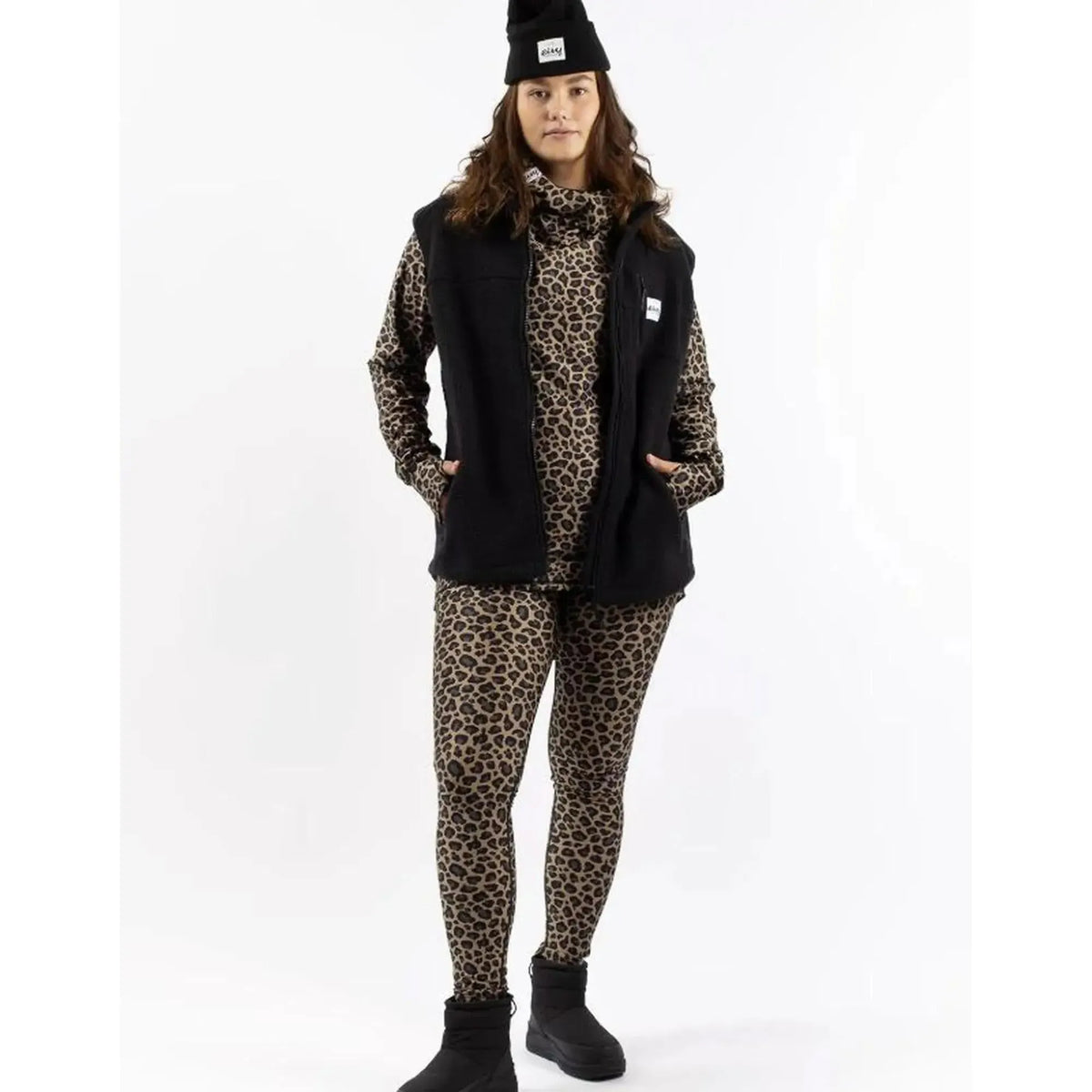 Eivy Lumberjackie Sherpa Vest Black Fleeceweste weiches Sherpa-Vlies-Nitrobags-Shop