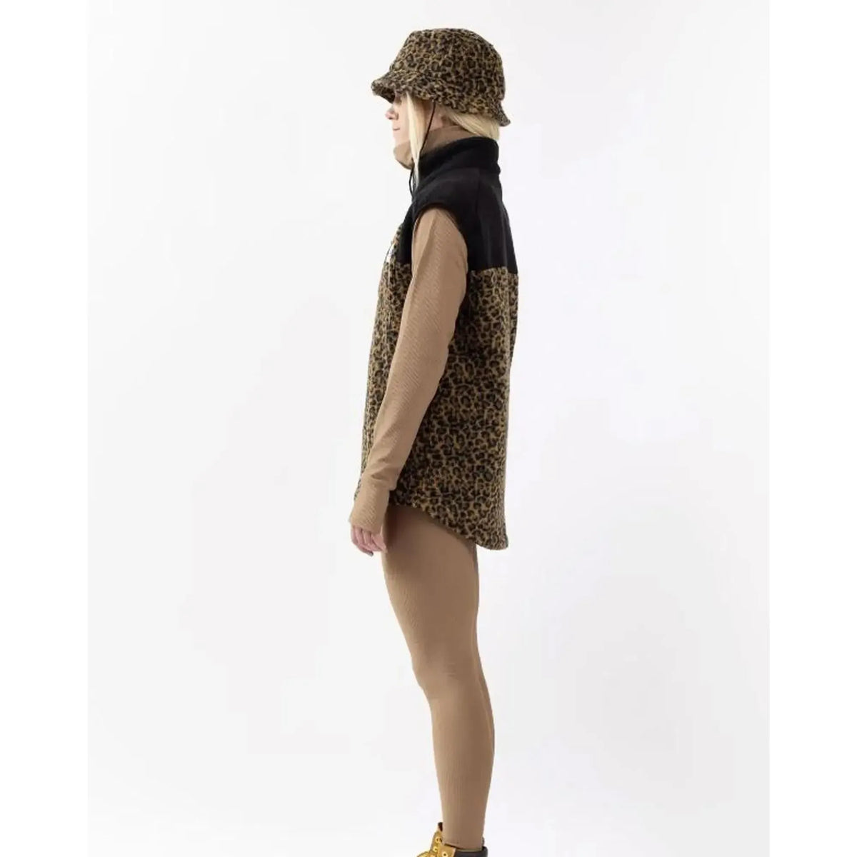 Eivy Lumberjackie Sherpa Vest Leopard Damen Fleeceweste Jacke Weste-Nitrobags-Shop