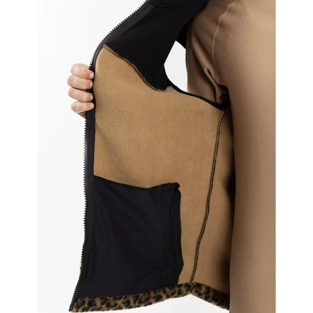 Eivy Lumberjackie Sherpa Vest Leopard Damen Fleeceweste Jacke Weste-Nitrobags-Shop