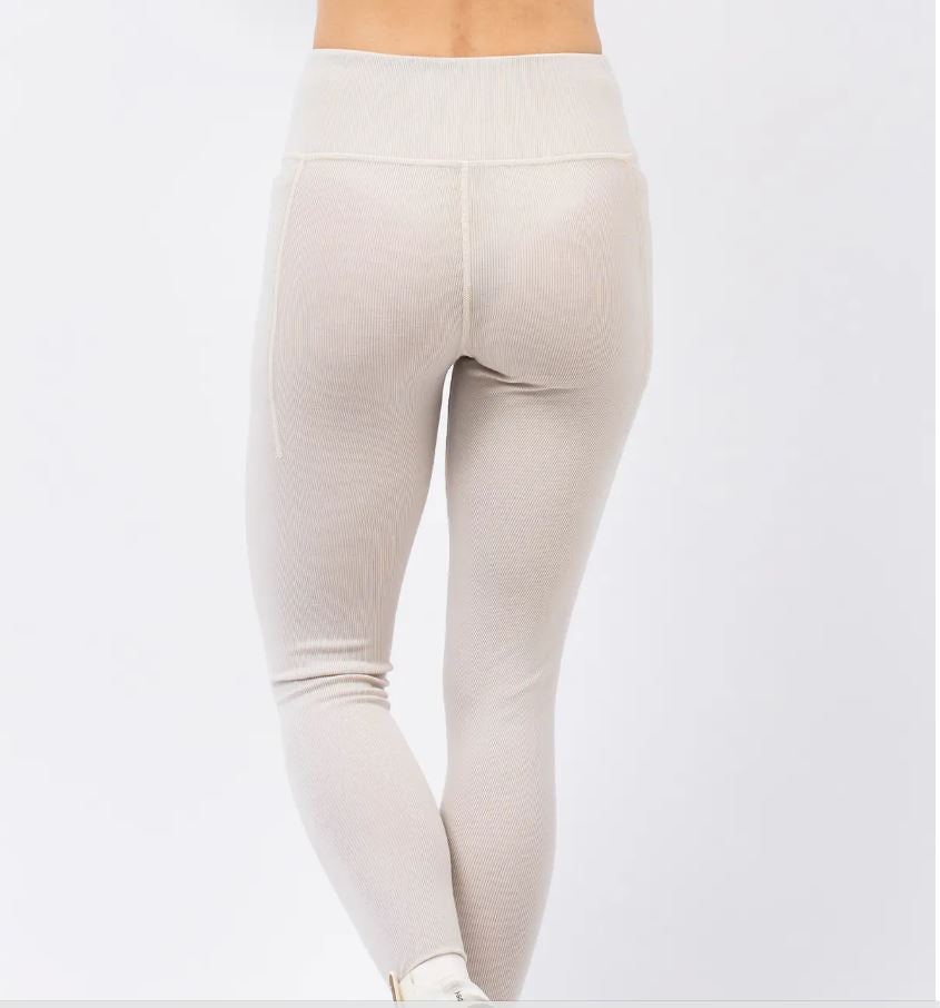 Eivy Pocket Wool Rib Tights Faded Cloud Damen ( Farbe Weiss )