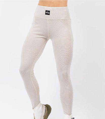 Eivy Pocket Wool Rib Tights Faded Cloud Damen ( Farbe Weiss )