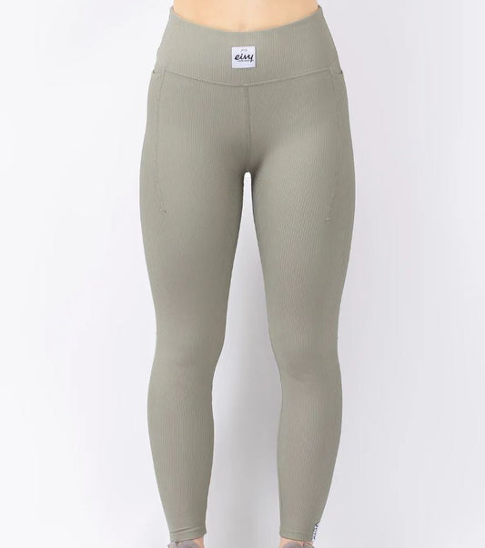 Eivy Pocket Rib Tights Faded Oak