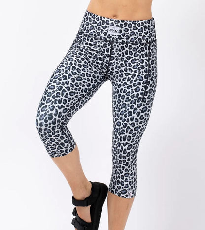 Eivy Pocket Tights 3/4 Snow Leopard