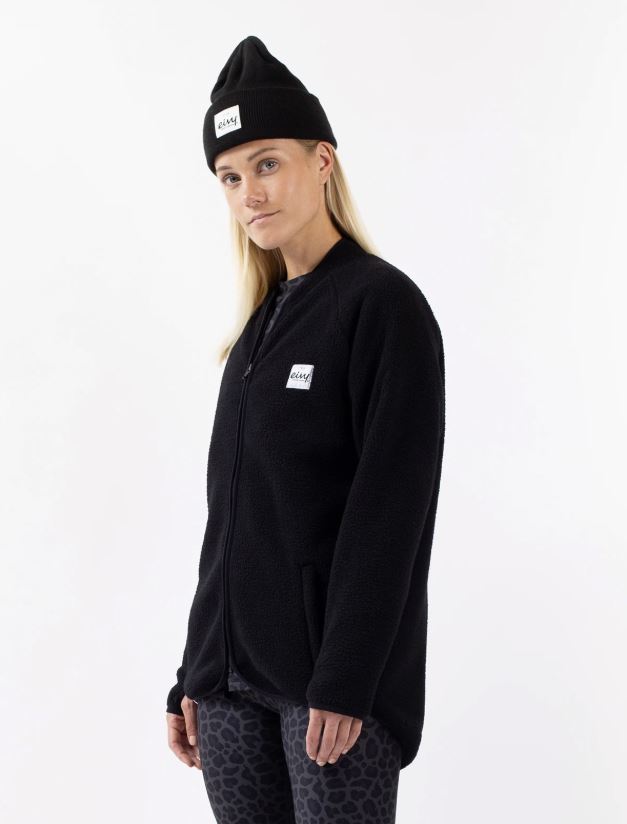 Eivy Redwood Sherpa Jacket Black Schwarzes Damen Fleeceparka