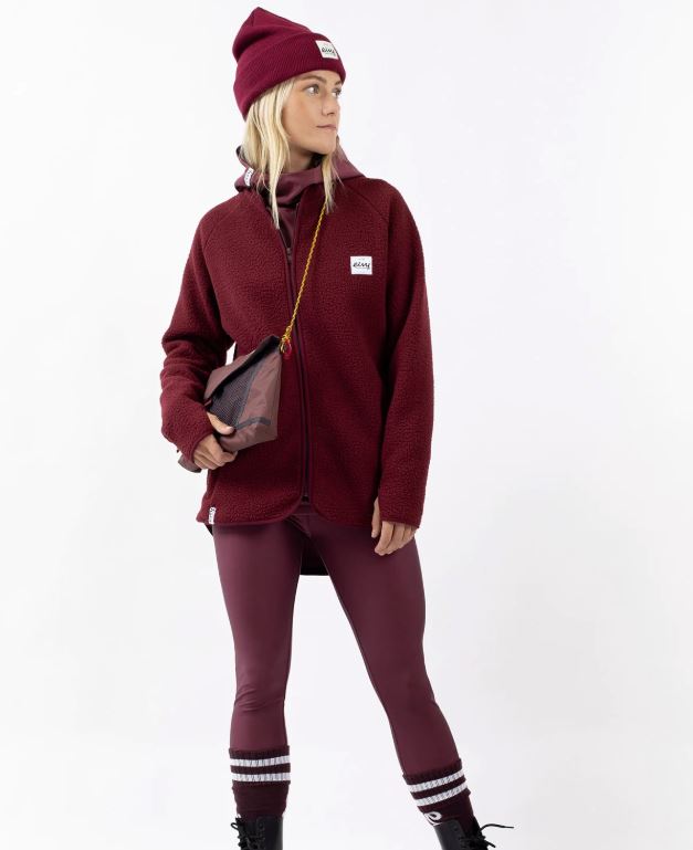 Eivy Redwood Sherpa Jacket Wine Jacke Damen Fleecejacke Outdoor