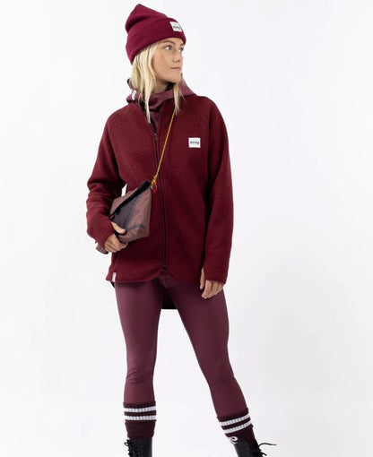 Eivy Redwood Sherpa Jacket Wine Jacke Damen Fleecejacke Outdoor