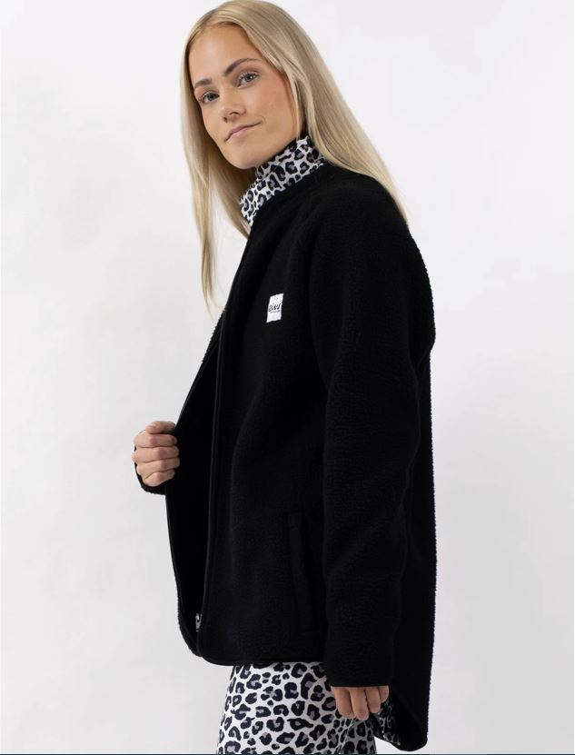 Eivy Redwood Sherpa Jacket Black Schwarzes Damen Fleeceparka