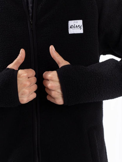 Eivy Redwood Sherpa Jacket Black Schwarzes Damen Fleeceparka