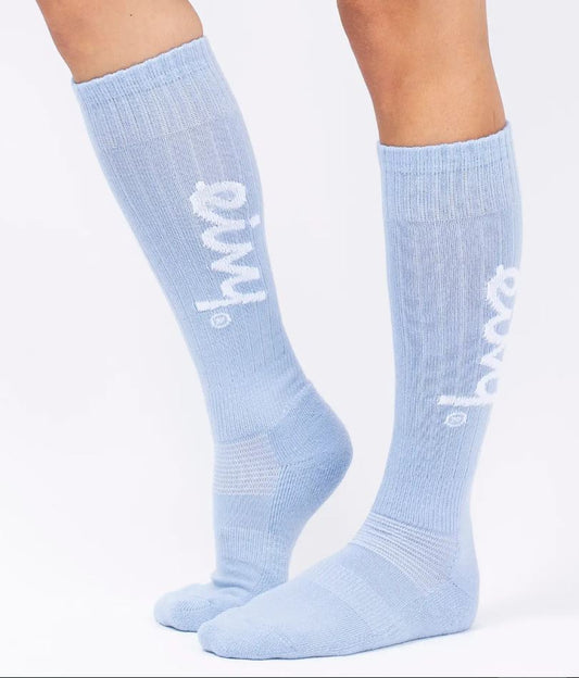 Eivy Rib Wool Socks Faded Fog Damen-Skisocken