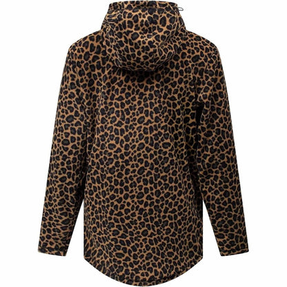 Eivy Techlight Ziphood Fleece Leopard Fleecepullover mit Kapuze und Daumenschlaufen