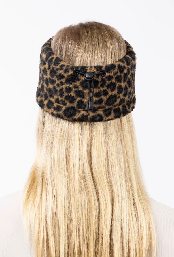 Eivy Throwback Sherpa Headband Damen Stirnband Leopard