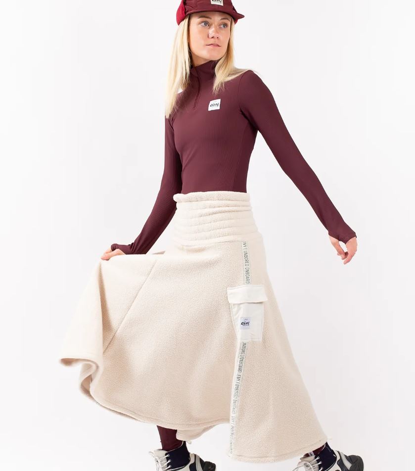 Eivy Valley Sherpa Skirt Faded Cloud Kleid / Poncho - Damenrock
