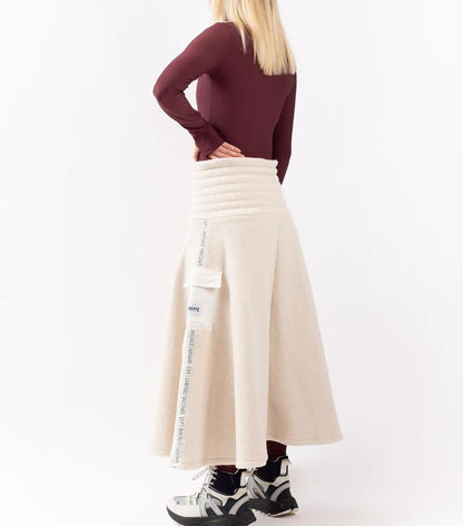 Eivy Valley Sherpa Skirt Faded Cloud Kleid / Poncho - Damenrock