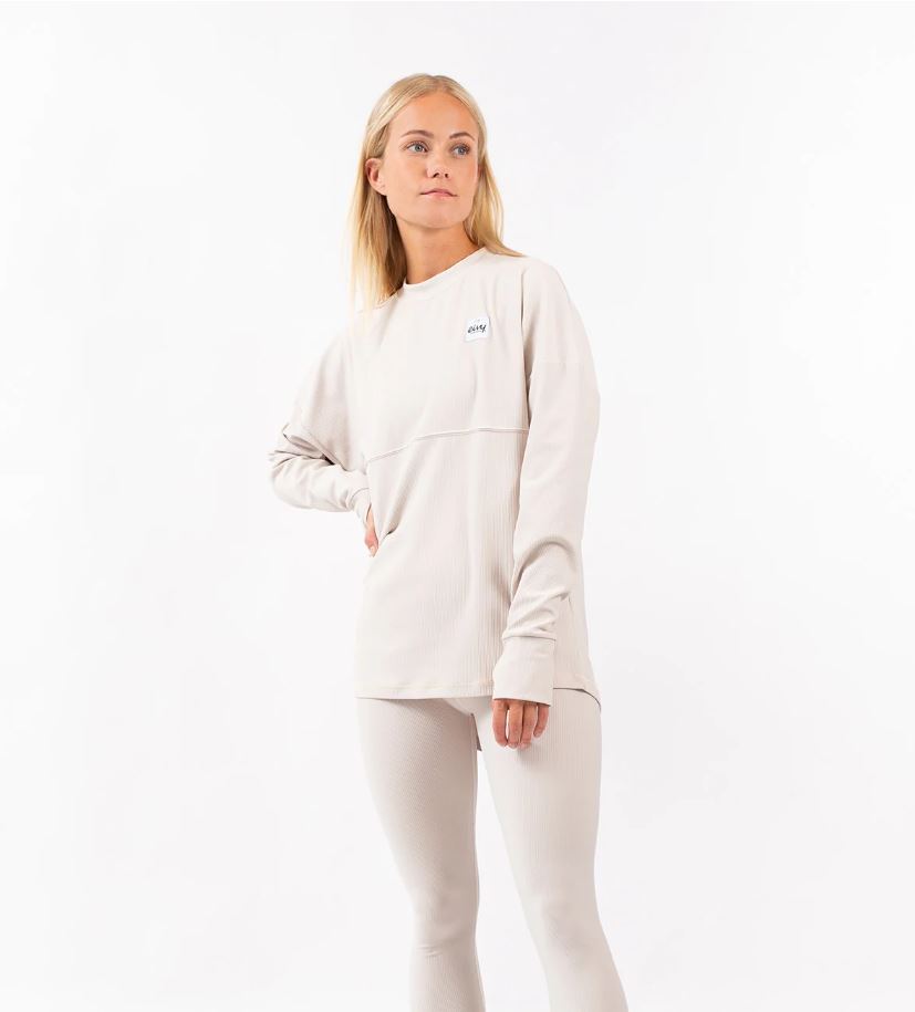 Eivy Venture Rib Top Faded Cloud langärmliges Funktionsshirt