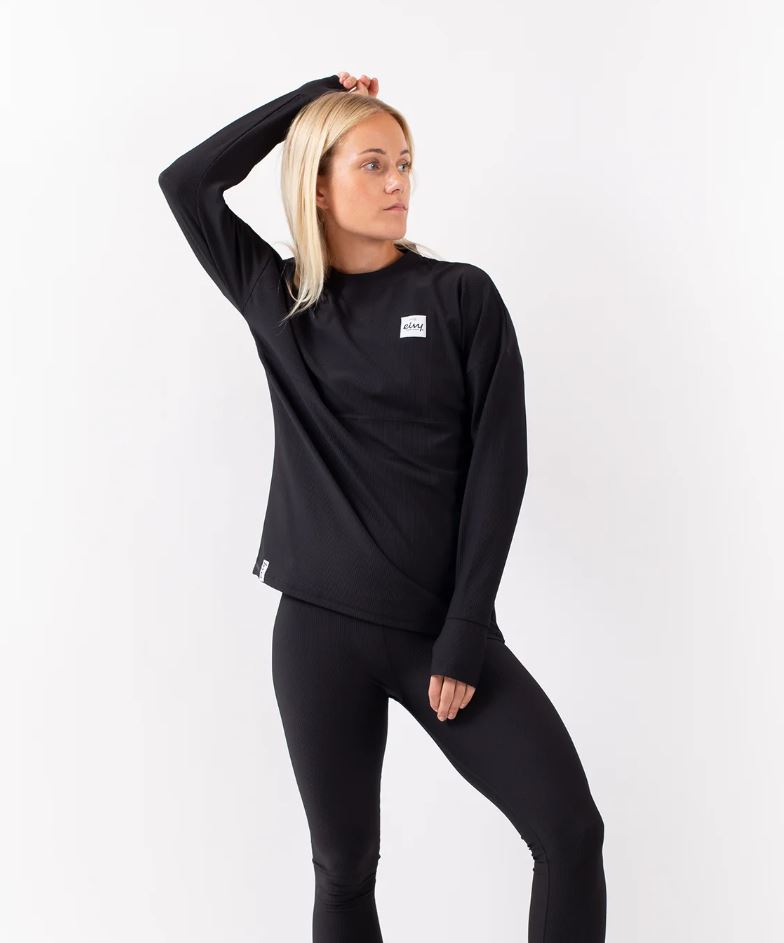 Eivy VENTURE RIB TOP Longsleeve Black Funktionsshirt Schwarz