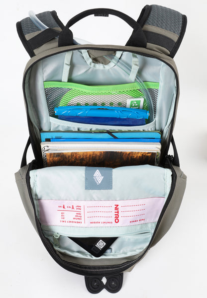 Nitro ROVER 14 X RIPURI SET Snow- Outdoor- Rucksack Waxed Lizard