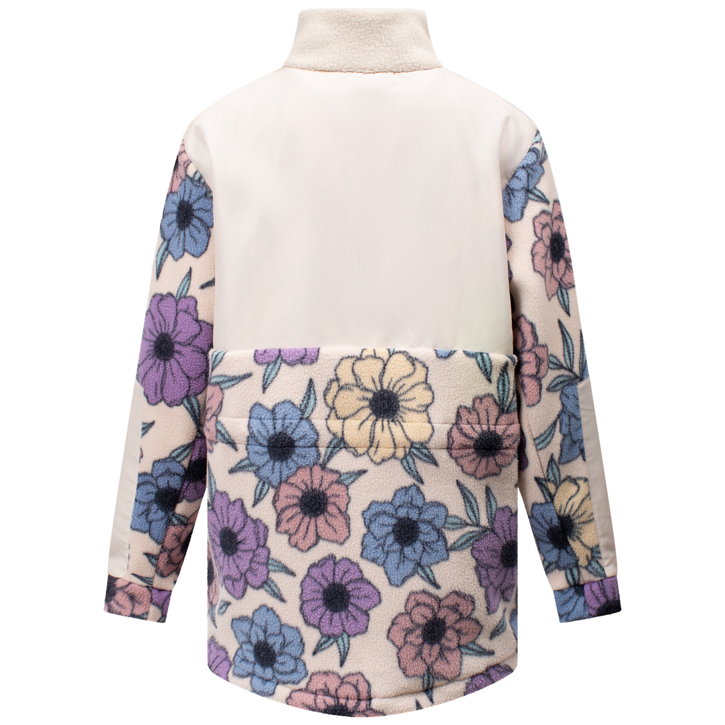 Eivy Field Sherpa Jacket Big Flower Modische Damen-Fleecejacke