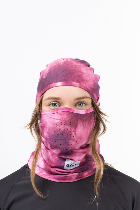 Eivy Hinge Balaclava Black Damen Sturmhaube Dusk Tie Dye