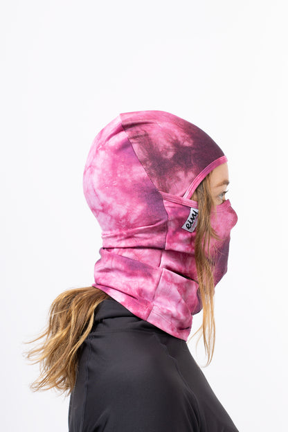 Eivy Hinge Balaclava Black Damen Sturmhaube Dusk Tie Dye