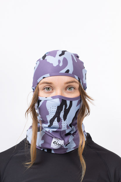 Eivy Hinge Balaclava Black Damen Sturmhaube Purple Stray