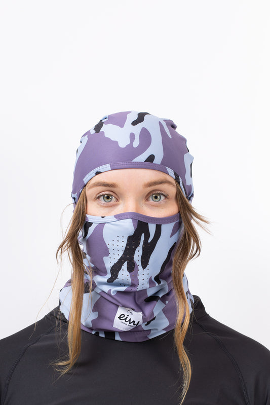 Eivy Hinge Balaclava Black Damen Sturmhaube Purple Stray
