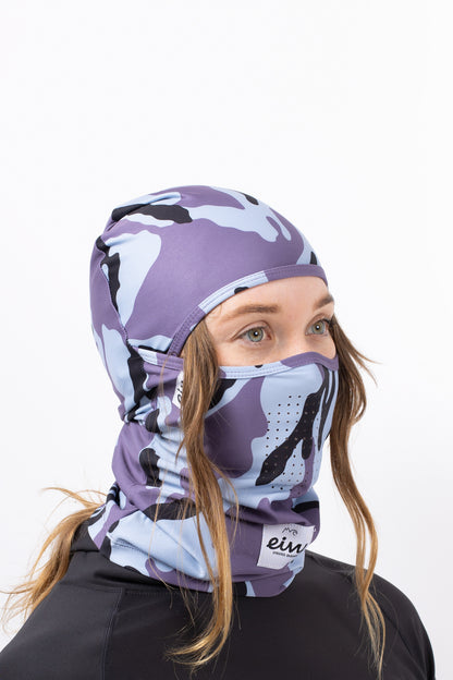 Eivy Hinge Balaclava Black Damen Sturmhaube Purple Stray