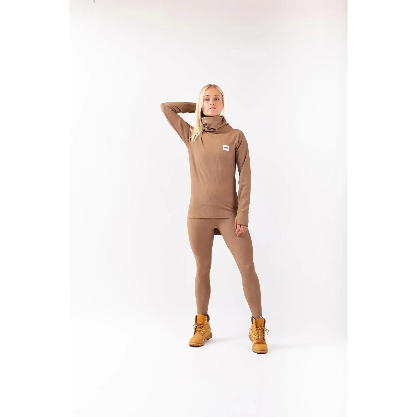 Eivy Icecold Gaiter Rib Top Faded Coffee