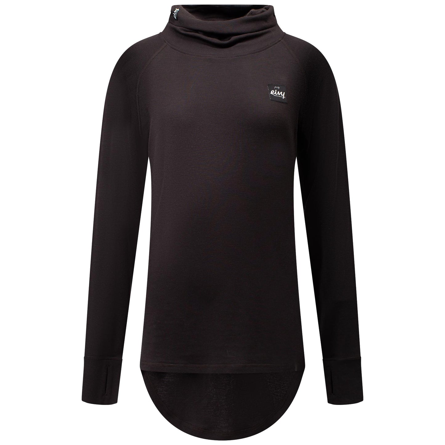 Eivy Damen Icecold Wool Gaiter Rib Top Black