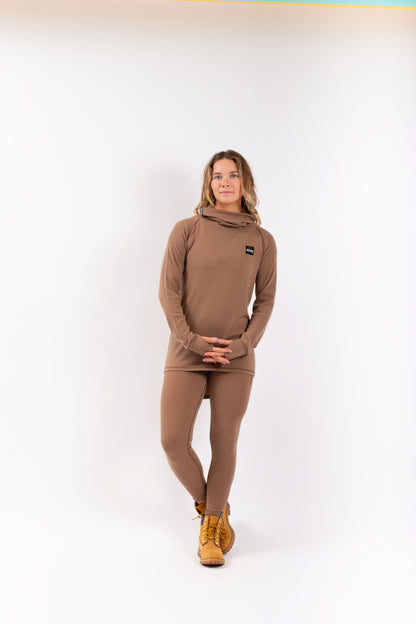 Eivy Icecold Gaiter Rib Top Faded Coffee